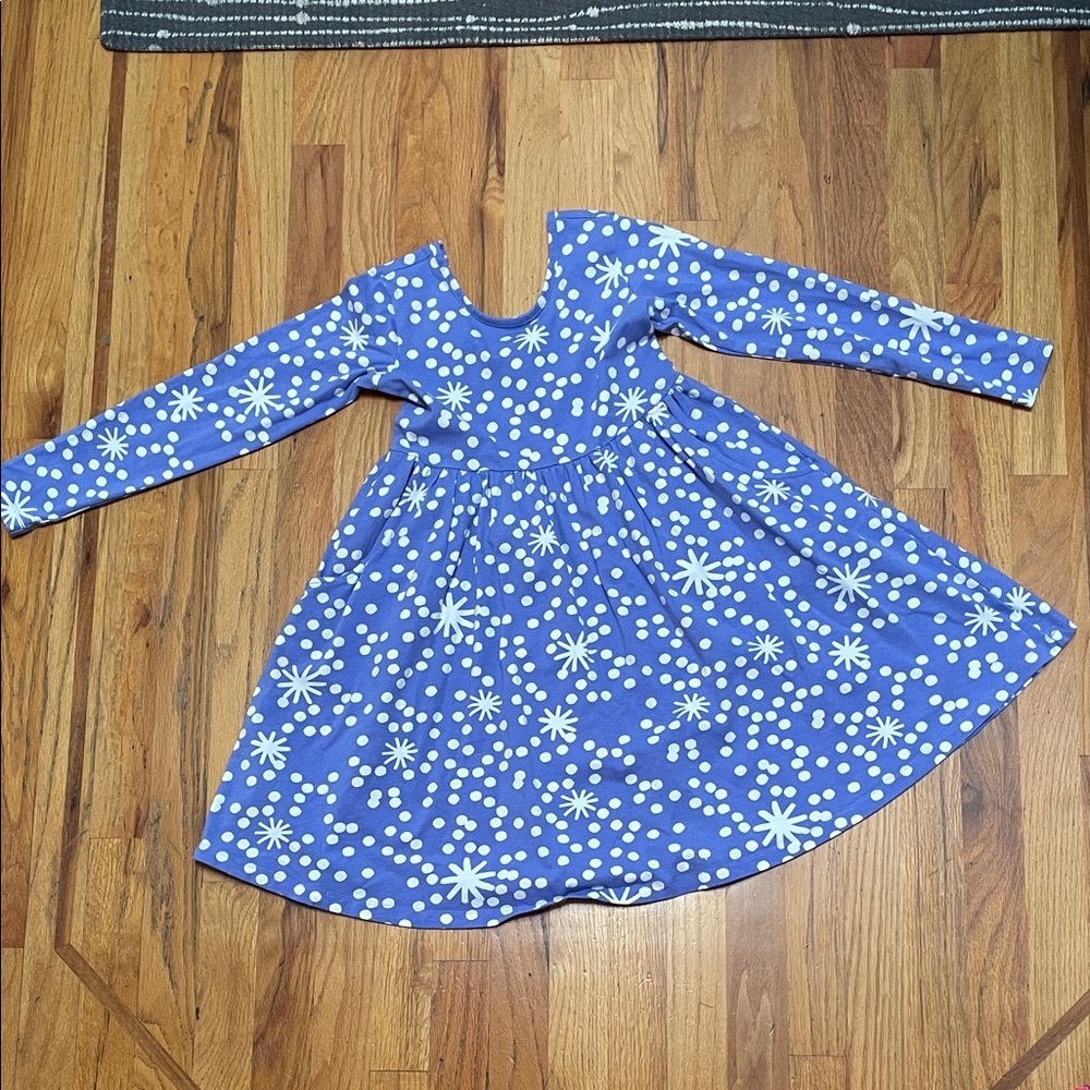 Hanna Andersson Blue and White Dress